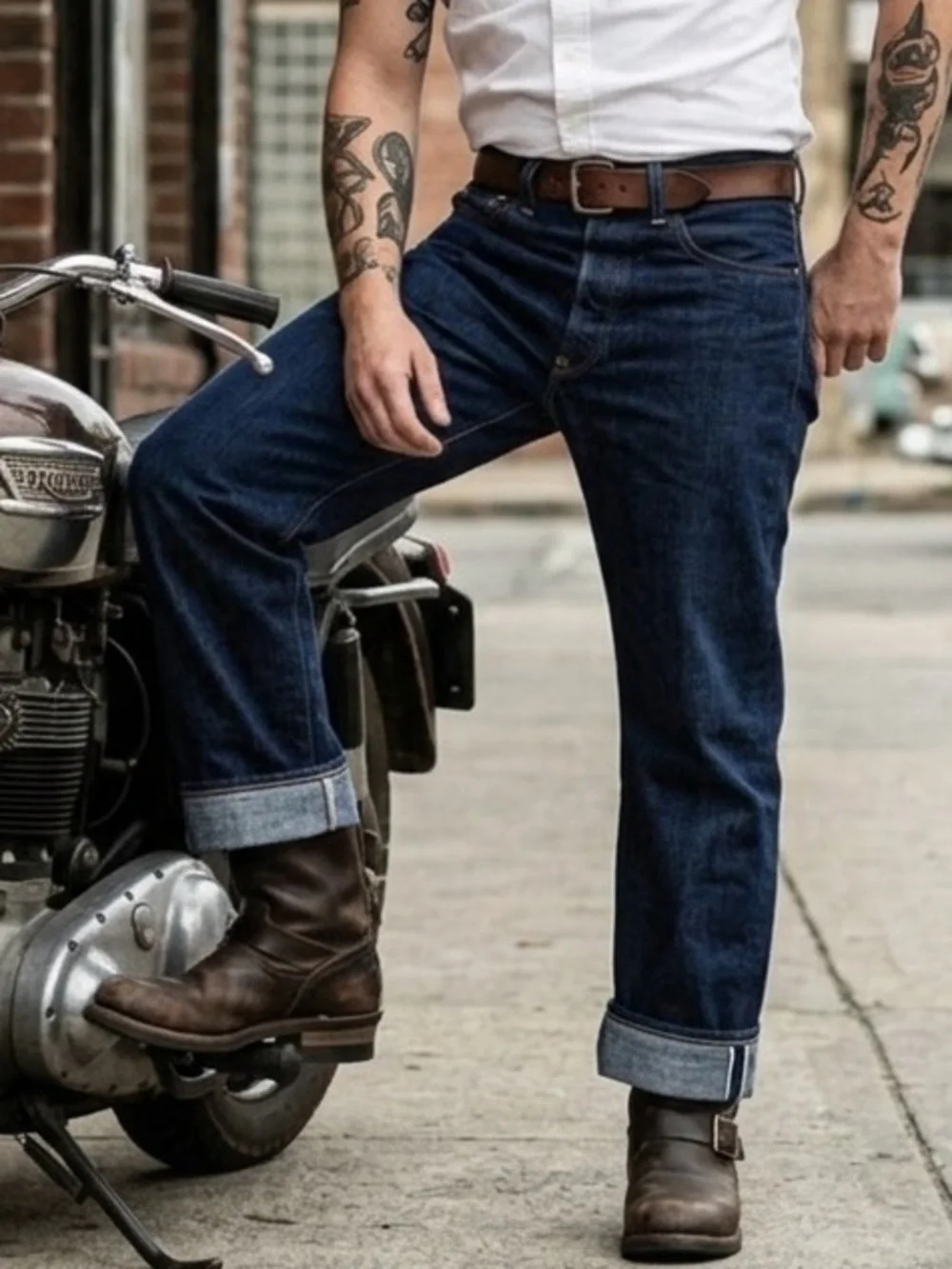 Lee 1101 1930s Reproduction Selvedge Jeans 30x33 Made in Japan Hair-On-Hide